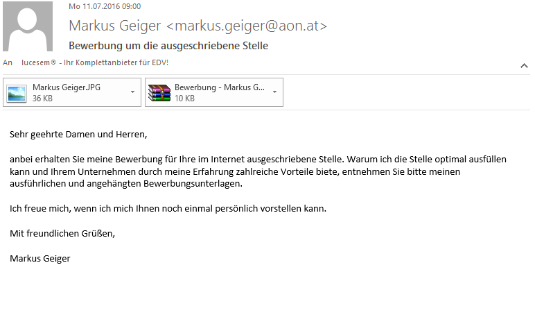 Markus Geiger Spam Mail